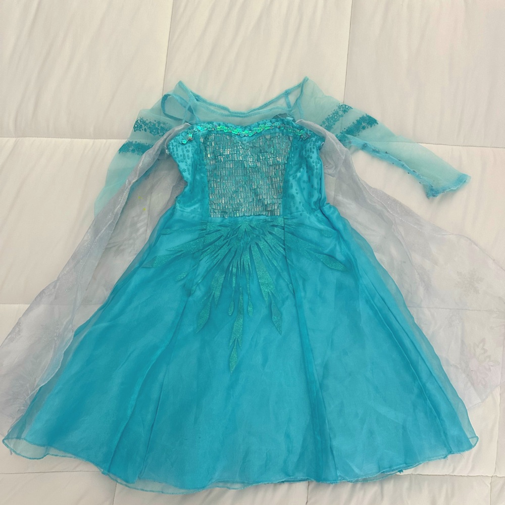 EUC Princess Elsa dress from Disneyland’s Bibbidi Bobbidi Boutique